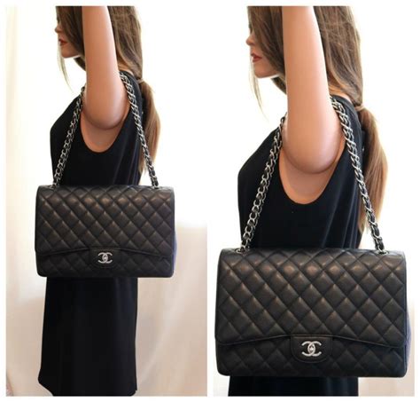 chanel maxi bag size